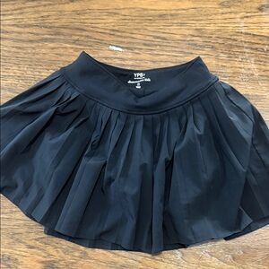 Black Pleated girls  Skirt